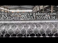 Sahil koruma için altıgen dokuma ağı nehir kontrol gabion sepeti