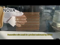 Alüminyum Esnek Aperture Gücü Korozyona Dirençli Dekoratif Tel Ağı