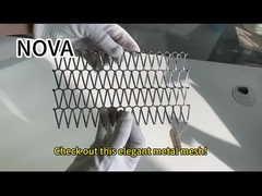 Dolaplar İçin Kıvrımlı Paslanmaz Çelik 316 Dekoratif Hasır