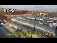 Gabion Kutuları Taş sepetler Nehir Koruması için Sıcak Diplenmiş Gavanize Zenk Metal Tel Ağı