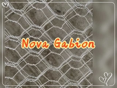 NOVA Tel Ağı-Eksagonal Dokumalı Galvanize Gabion - Esnek Eğim Koruması için 6 mm Tel