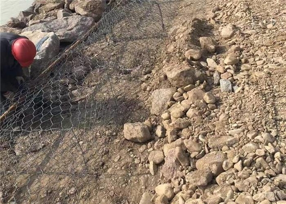 Ağır Çinko Kaplı 2.0mm Hasır Gabion Sepetleri Toprak Erozyonu Koruması