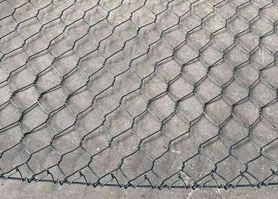 İstinat Duvarı Sistemi 80mmx100mm için Gümüş Galvanizli Gabion Hasır