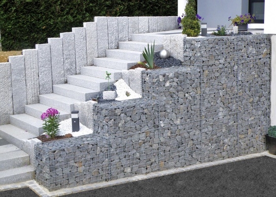 Ağır Hizmet Gabion Panelli 0.6mm Tel Çaplı Pvc Kaplı Gabion Sepetleri