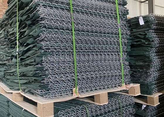50x50mm Delik Boyutu Askeri Kum Engelleri 250G-300G/M2 Jeotekstil Yeşil Renkli
