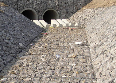 Kanal Astarları İçin Dokuma  Gabion Yatak / Çelik Nehir Yatağı