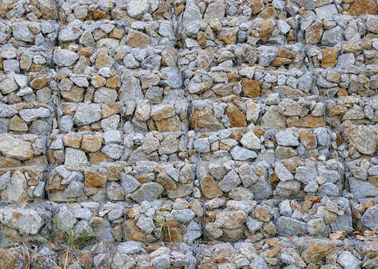Ağır Çinko Kaplı Tel Kaya İstinat Duvarı Aşınmaya Dayanıklı Örnek Mevcut