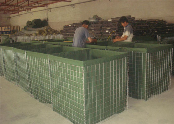 75x75mm 6.0mm Askeri Savunma Engelleri Kaynatılmış kum dolu engeller sel kontrolü kolay kurulum