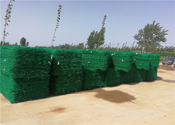 Pvc Kaplı Metal Gabion Sepetler Ağır Galvanizli Dolgu Koruması