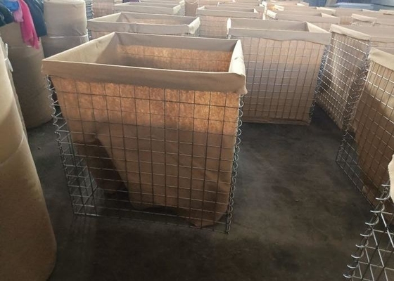 Güvenli ve peyzaj kolay kaynaklı Gabion Kutusu Askeri Savunma Engelleri 76.2 X 76.2mm 4.0mm