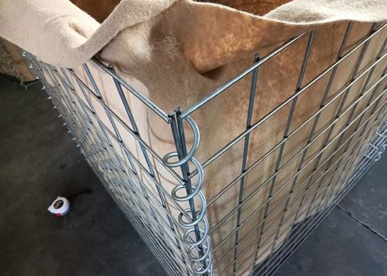 75x75mm 6.0mm Askeri Savunma Engelleri Kaynatılmış kum dolu engeller sel kontrolü kolay kurulum