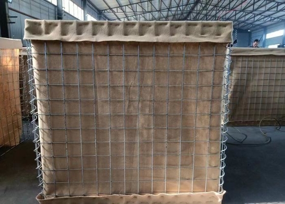 Güvenli ve peyzaj kolay kaynaklı Gabion Kutusu Askeri Savunma Engelleri 76.2 X 76.2mm 4.0mm
