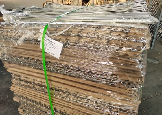 Askeri Tahkimatlar İçin Kullanılan 1mx2m Yüksek Yoğunluklu Çarpışmaz Gabion Bariyerler