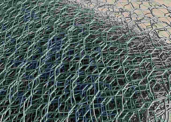 Nehir Yolu Koruması için 2.7mm 80mmx100mm PVC Kaplı Gabion Hasır