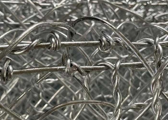 2*1*1m 245gm Galvanizli Tel Gabion Sepeler Dayanıklı İnşaat