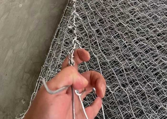 2.8mm Pvc Kaplı / Galvanizli Gabion Sepetler Pas Dayanımı