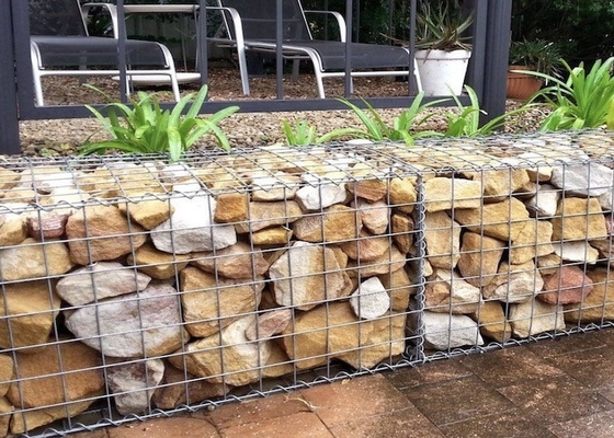 50mm * 50mm Hasır Açık Kaynaklı Özel Pvc Kaplı Gabion Hasır