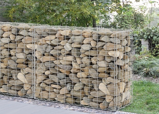 Bahçe Dekorasyonu İçin Yüksek Hizmet Korozyona Dayanıklı Galvanizli Gabion Kutusu