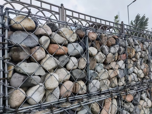 Ağır Güçlü Korozyona Dirençli Galvanizli Çelik Tel Gabion Kutusu Nehir Kıyısı Koruması İçin