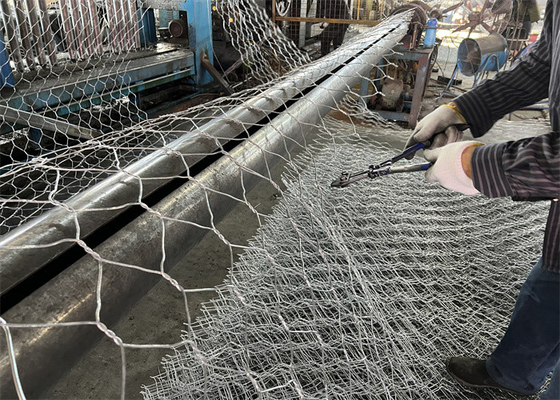 80mm*100mm Mental 4mm Gabion Basketlar Çözümleri Mesh Açma Bv Sertifikasyonu