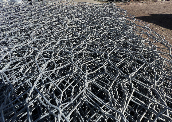 Özelleştirilebilir Gabion Kutusu Galvanizli / PVC Kaplı Nehir Kıyısı Koruması