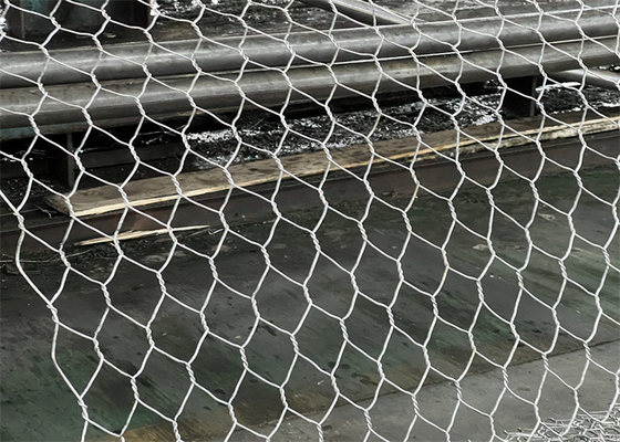 1x1x1m Gabion Tel Ağı Pvc Kaplama Kalınlığı 0.2-1mm