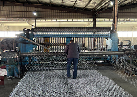 PVC kaplı galvanizli çelik altıgen tel örgü kabuk kutuları özelleştirilebilir kafes boyutları