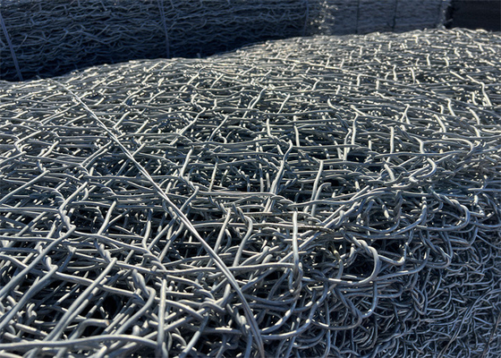 1x1x1m Gabion Tel Ağı Pvc Kaplama Kalınlığı 0.2-1mm