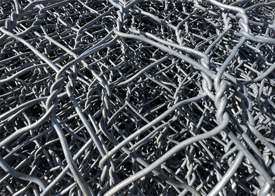 Ağır Güçlü Altgen metal tel gabion duvarlar Korozyona Direnci Çinko Kaplama 240g/m2