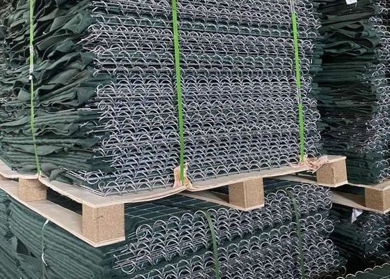 4,0 mm Galfan kaplı kablo örgüleri ile ağır görevli askeri kum bariyerleri