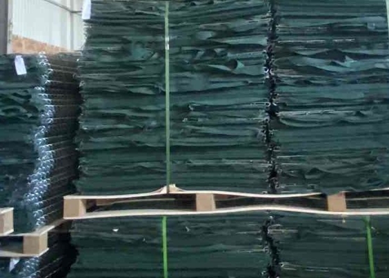 5.0mm Mesh Tel Zenk kaplı Tel Panel Geçici Güvenlik Çözümleri için Askeri Bariyer