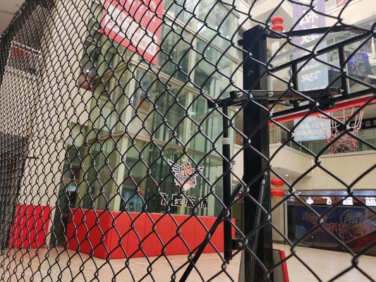 3.0mm Galvanizli Zincir Bağlantı Çit Ticari Güvenlik için Basketbol Sahası Oyun Alanı