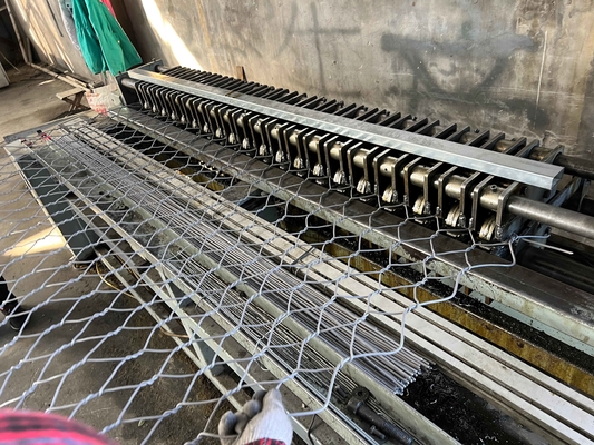 2x1x1m Galfan Gabion Basket Destek Duvarı 3.4mm