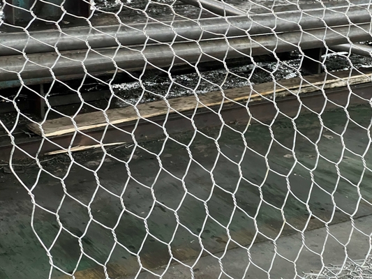 2x1x1m Galfan Gabion Basket Destek Duvarı 3.4mm