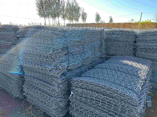 2*1*0.5m 2*1*1m 3*1*1m Galfan Gabion Basketlar Dokunmuş