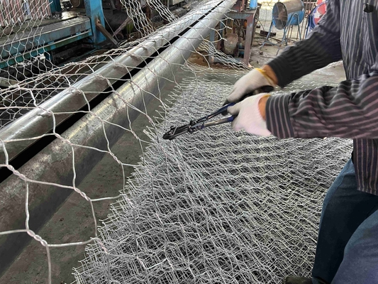2*1*0.5m 2*1*1m 3*1*1m Galfan Gabion Basketlar Dokunmuş