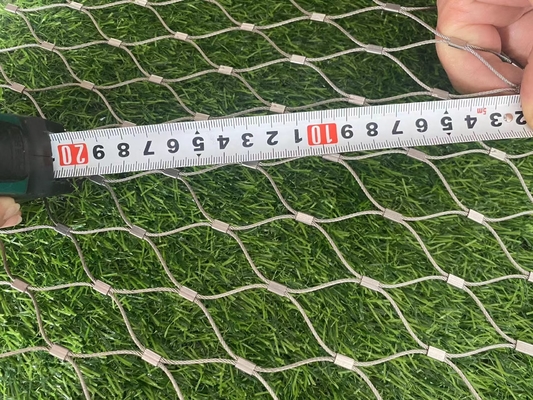 304 Paslanmaz Çelik İp Ağı Kuşlar ve Bitkiler İçin Dayanıklı Kablo Ağı, Tavuk yetiştirme, Bahçe Güvenliği ve Futbol Alanları İçin İdeal