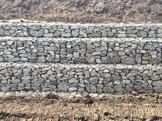 Tufan Bankası veya Rehber Bankası, 2,0 mm-4,0 mm çaplı tel ile Gabion Ağı