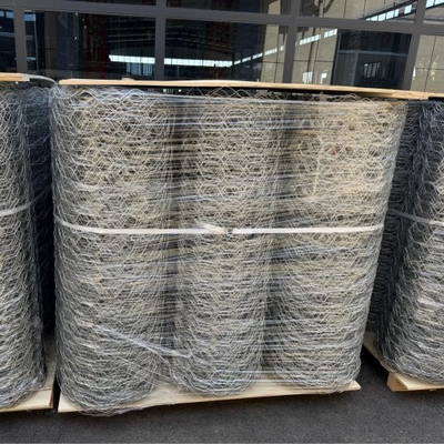 Galvanizli Gabion Tel Ağı Ruloları 80x100 Delik Boyutu 2.70mm Tel Diametri