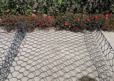 Düşük karbonlu  Gabion yatak galvanizli / Galfan / PVC kaplı yüzey işleme