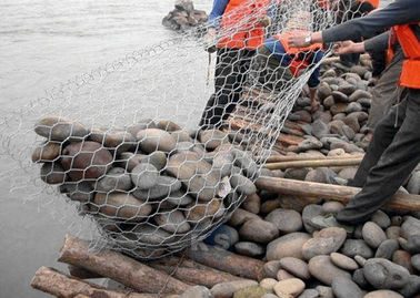 Güvenlik Gabion Mesh Kafes 2.0 - 4.0 Mm Tel Çapı Deniz Duvarı Korumasına Uygulayın