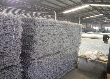 Özel kaplı germe dayanıklılığı 0.6m-0.9m kare delik galvanizli tel gabion kafes kutusu
