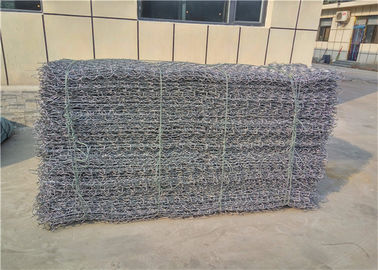 80mmx100mm Ağ Boyutu PVC Kaplı Sıcak Battırılmış Galvanize Gabion Kafesleri Sağlam İnşaat için