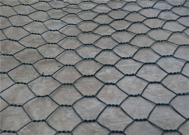 Güvenlik PVC Kaplamalı Altıgen Hasır, Galvanizli Gabion Kutu Uzun Ömürlü