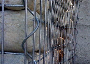 Galfan Kaplamalı Çelik Gabion Sepetleri Peyzaj Sert Yapı Yüksek Mukavemet