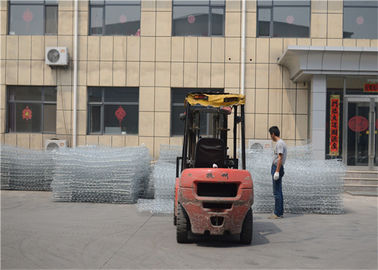 Dayanıklı Dokuma Altıgen Gabion Kutu Üçlü Büküm Dokuma Basit Montajlı