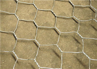 Esnek Gabion Mesh Kafesi, Sel Kontrolü İçin Çift Bükülmüş Altıgen Tel Örgü