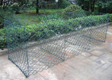 Kafes çapı 0.9m PVC kaplı yüzeyli bahçe / dekorasyon için galvanizli gabion kutular