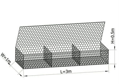 Kafes çapı 0.9m PVC kaplı yüzeyli bahçe / dekorasyon için galvanizli gabion kutular