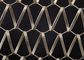 Metal Bağlantı Dekoratif Hasır Panelleri Perde İçin Spiral Dekoratif Net
